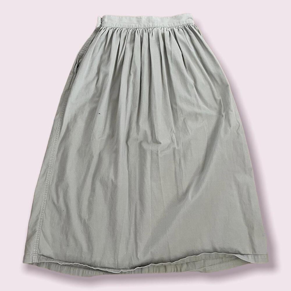 Vintage Calvin Klein khaki midi skirt - Picture 2 of 4